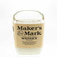 Recycled Makers Mark Whiskey Candle