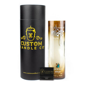 Recycled Milagro Anejo Tequila Candle