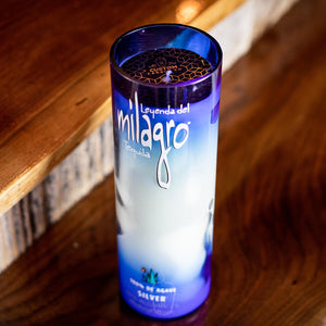 Recycled Milagro Silver Tequila Candle – Custom Candle Co