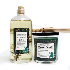 Musical Holiday Candle & Diffuser | Holiday Pine