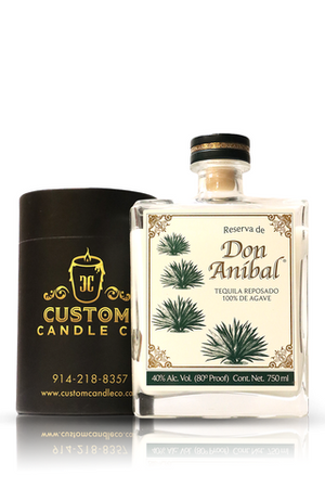 Recycled Don Anibal Tequila Candle