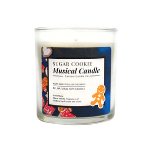 Musical Holiday Candle – Sugar Cookie