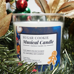 Musical Holiday Candle – Sugar Cookie