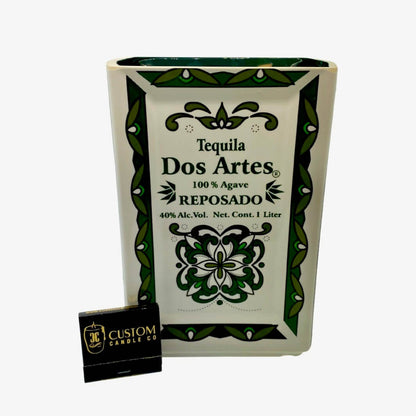 Recycled Dos Artes Tequila Candle – Flat Cut