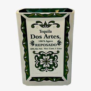 Recycled Dos Artes Tequila Candle – Flat Cut