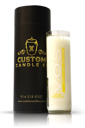 Recycled Voss Lemon Cucumber Candle