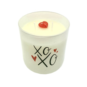 XOXO Colored Quote Candle (Frosted tumbler jar)