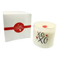 XOXO Colored Quote Candle (Frosted tumbler jar)