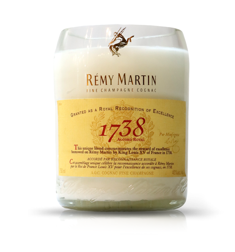 Recycled Remy Martin 1738 Accord Royal Cognac Candle - Recycled Remy Martin 1738 Accord Royal Cognac Candle - Recycled Remy Martin 1738 Accord Royal Cognac Candle - Recycled Remy Mar.