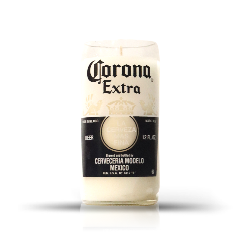 Recycled Corona Extra Beer Candle