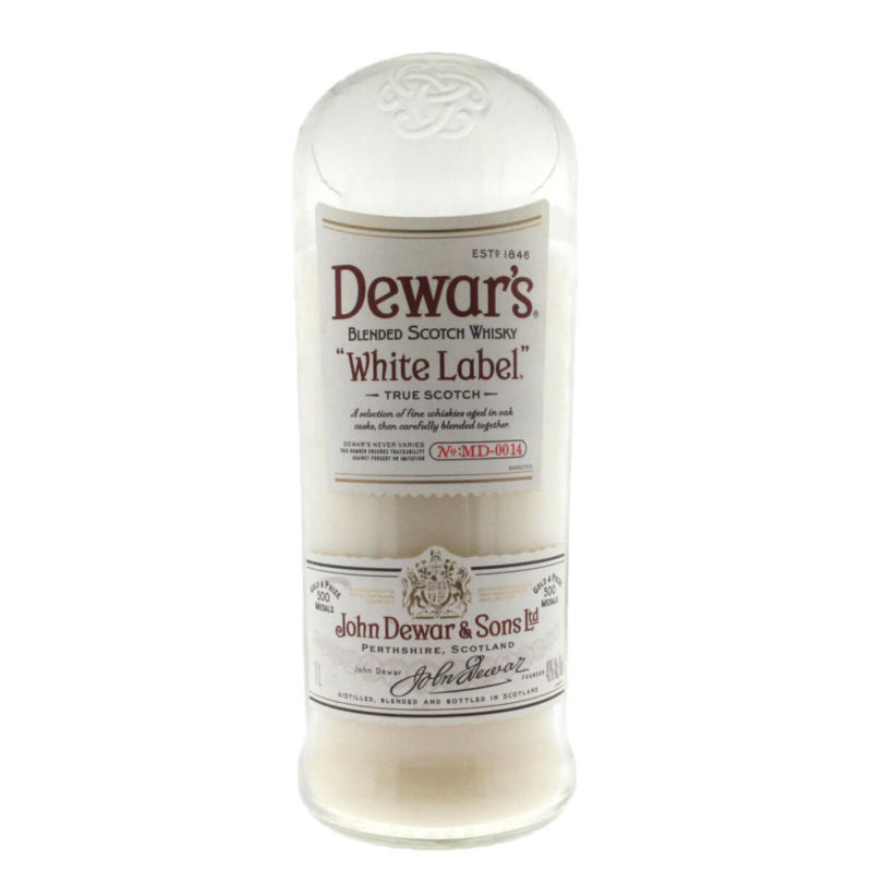 Dewers White Whiskey Candle