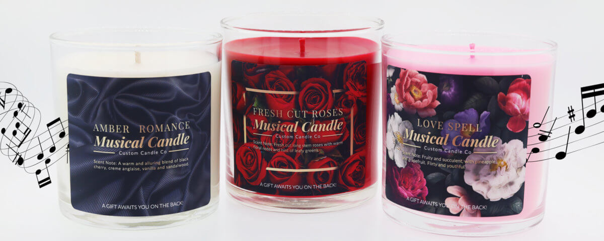 Valentine's Day musical candles