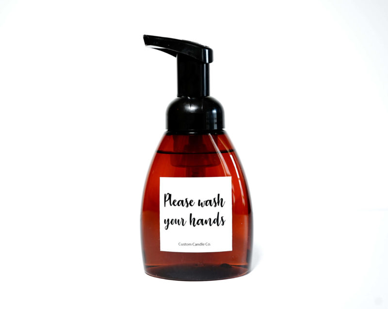 Please Wash Your Hands - Antibacterial Soap in Oval Pump Bottle