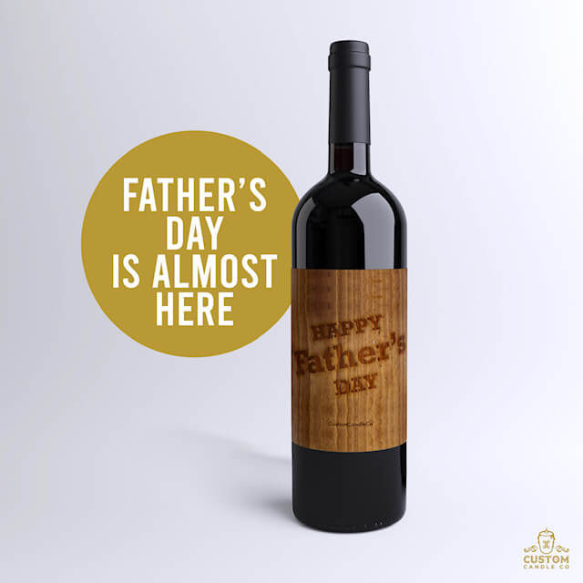 Happy Father's Day on Wooden Background