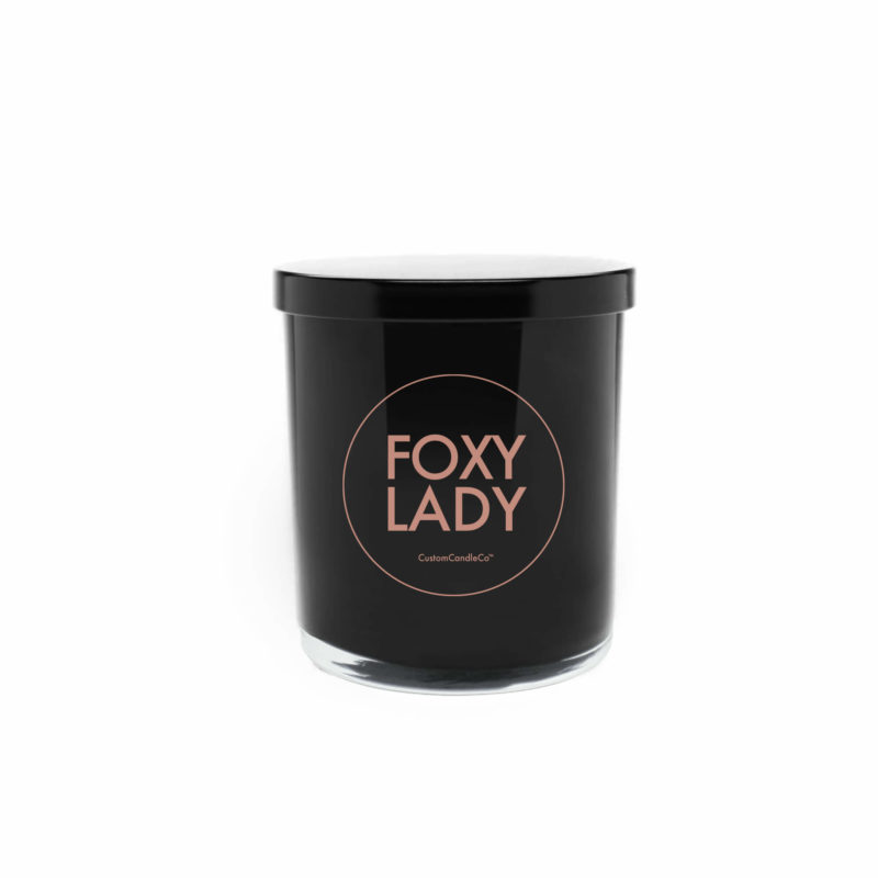 Foxy Lady Black Tumbler Candle