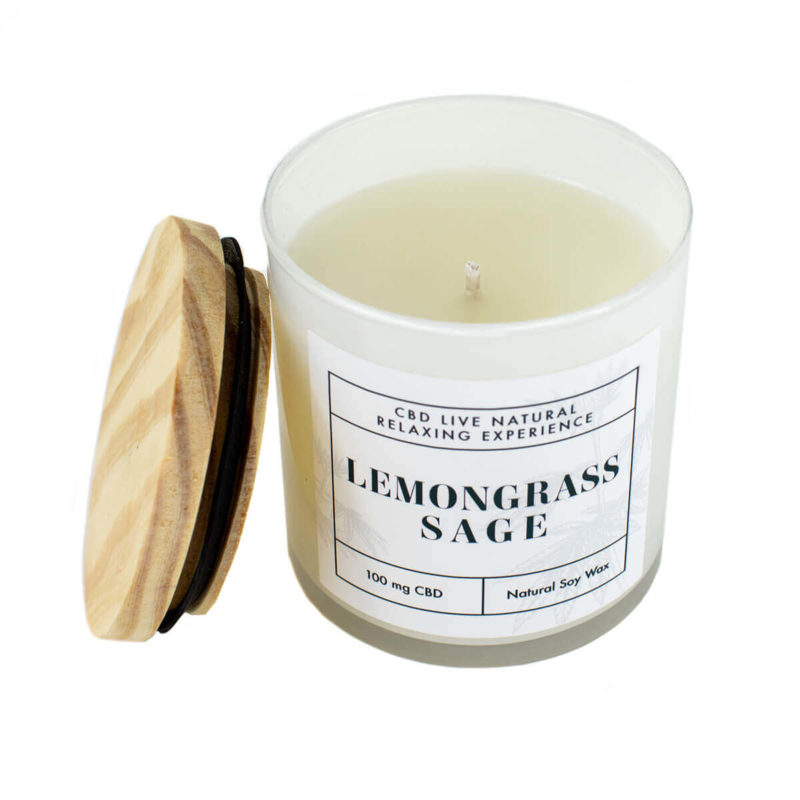 LEMONGRASS SAGE Relaxing Aromatherapy Candle 11oz