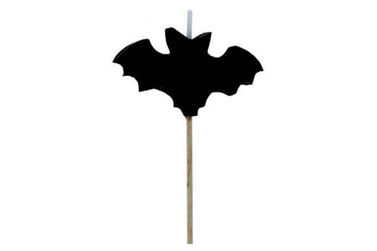 Black Bat Stick Candle, white background