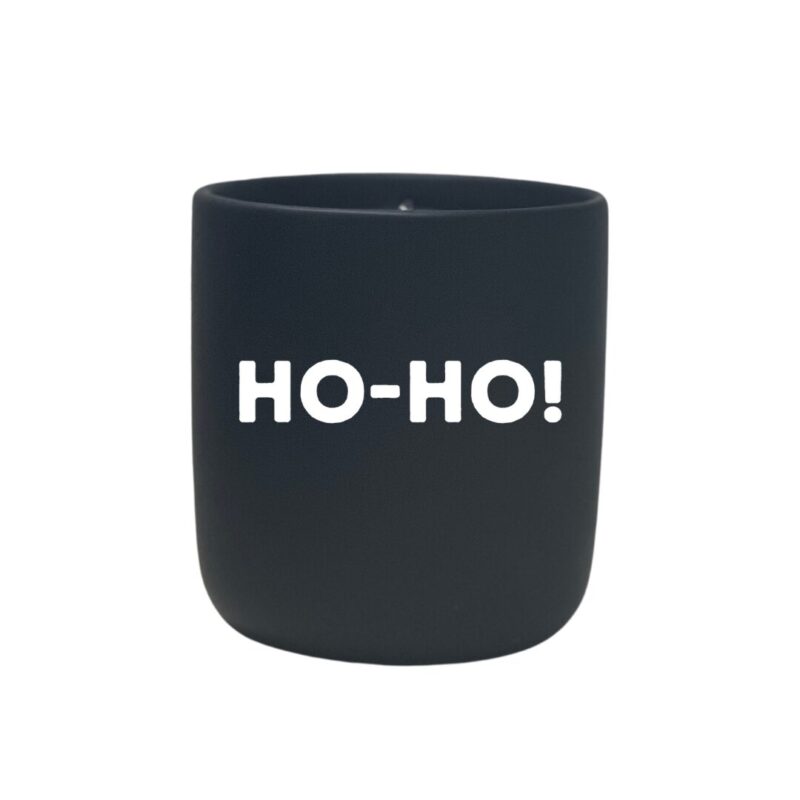 A Quoted Candle - Ho-Ho with the word ho ho written on it, enclosed in a Blessed Black Jar.